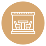 Outdoor entertainment area